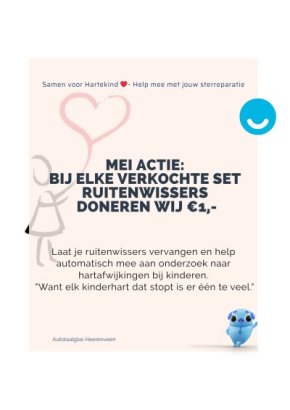 Heerenveen helpt kinderharten – vervang je ruitenwissers en doe mee